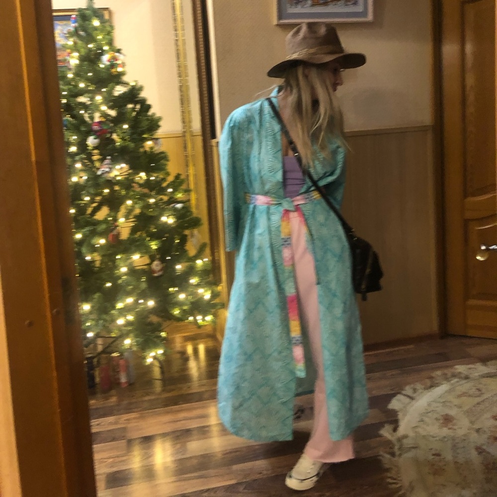 Coverup or jacket/kimono. Boho Style. 100% cotton.